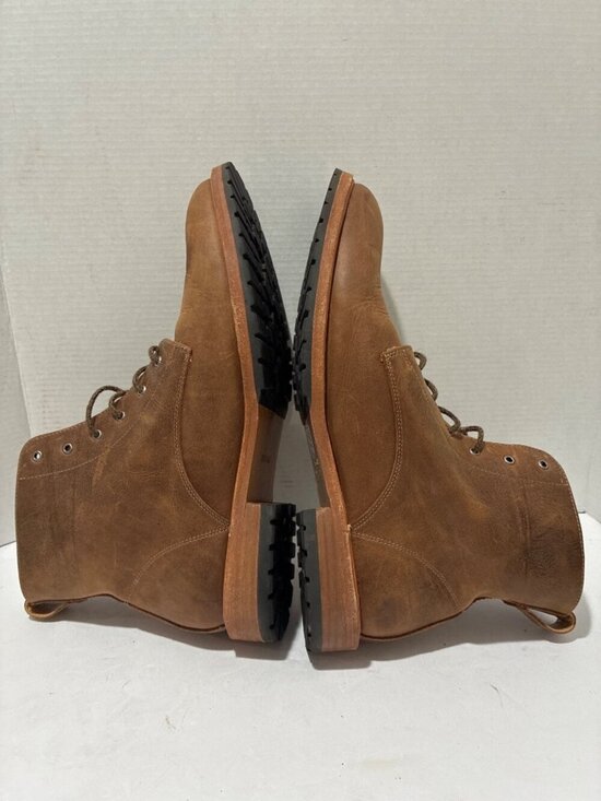 Nisolo Boots Mens Brown Leather Lace-Up Ankle Leahter  Boots Rugged Size 11.5 main image 7